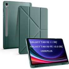 MobaxAksesuar Samsung Galaxy Tab S9 Fe X510 X516 Kılıf Kalem Bölmeli Trifolding Case