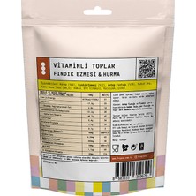 Antep Fıstığı Kaplı, Fındık Ezmesi & Hurmalı Vitamin Topları (Kids) - 80 g