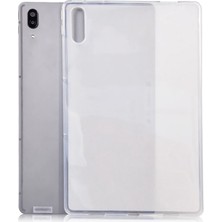 TahTicMer Lenovo Tab M9 TB310FU ile Uyumlu Kılıf Silikon Şeffaf 0.2 mm Transparan Ultra Ince Komple Arka Koruma Tpu 9 Inç