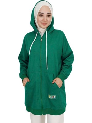 Coolest Butik 71129 2 Ip Kumaş Cepli Ve Kapüşonlu Oversize Sweatshirt