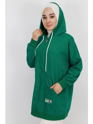 Coolest Butik 71129 2 Ip Kumaş Cepli Ve Kapüşonlu Oversize Sweatshirt