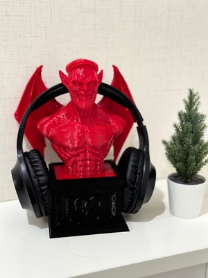 KemX3D Demon İblis Büst veya Kulaklık Tutucu