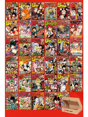 Anime Marketi Karışık Anime Cover Duvar Poster Seti - Karışık Manga Poster Seti - 40 Adet Poster - Yapışkanlı Kaliteli Poster Seti Özel Kutulu Poster Seti