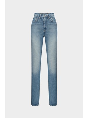 AÇELYAOKCU High Waist Straight Leg Blue Jean