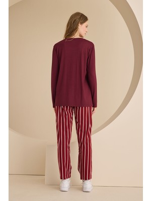 Nbb Bordo New York City Pijama Takımı