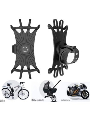 Comfoni Esnek Silikon Örümcek Bisiklet Telefon Tutucu