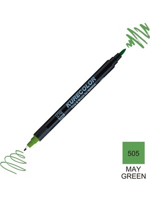 Zig Kurecolor Mangaka Fine&brush Çift Taraflı Kalem CNKC-2200 No 505 May Green