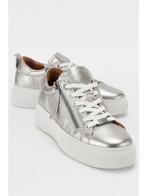 Luvi Allıe Platin Deri Kadın Sneakers
