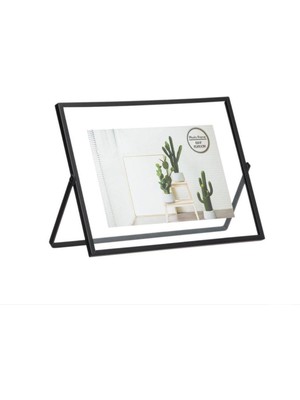 Çırpan Ev Siyah Metal Yatay 15X10 cm Foto Hazneli Çerçeve