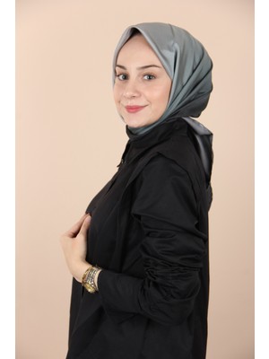 Levidor Yeşil Vizon Levidor Degrade Twill Ipek Eşarp