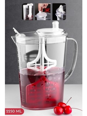 Open Home Aqua Mix Karıştıcılı 2250 ml Ayran, Limonata Vb. Sürahi