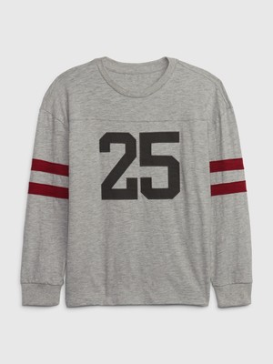 Gap Erkek Çocuk Futbol Grafikli T-Shirt