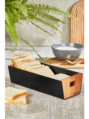 Joy Kitchen Ekmek Sepeti Metal-Ahşap
