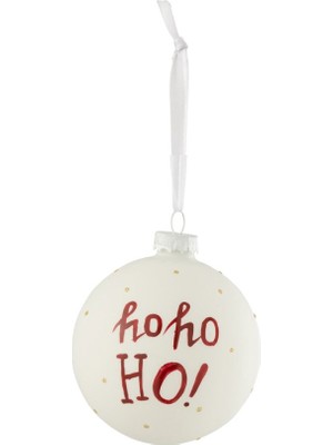 Laromita Decoration Ho Ho Ho Yılbaşı Süsü S / Beyaz