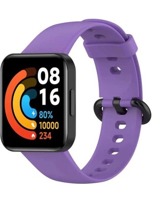 Mimtec Xiaomi Redmi Watch 2 Lite Uyumlu Kordon Akıllı Saat Bileklik Kordonu Silikon Kayış