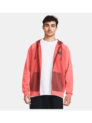 Under Armour Erkek UA Rival Fleece Colorblock Tam Boy Fermuarlı Sweatshirt