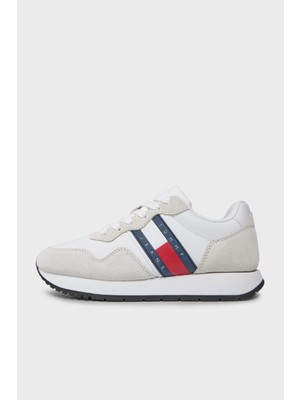 Tommy Hilfiger Logolu Deri Sneaker Ayakkabı Bayan Ayakkabı EN0EN02510 Ybs