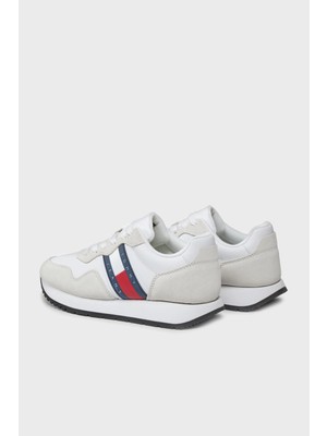 Tommy Hilfiger Logolu Deri Sneaker Ayakkabı Bayan Ayakkabı EN0EN02510 Ybs