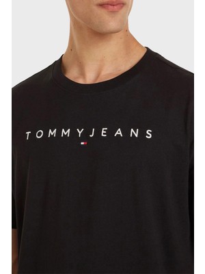 Tommy Jeans Pamuklu Regular Fit Bisiklet Yaka T Shirt Erkek T Shirt DM0DM17993 Bds