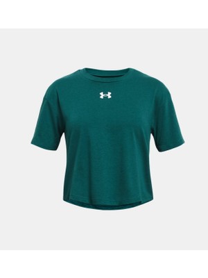 Under Armour Kız Çocuk UA Crop Sportstyle Logo Kısa Kollu 1380878-449