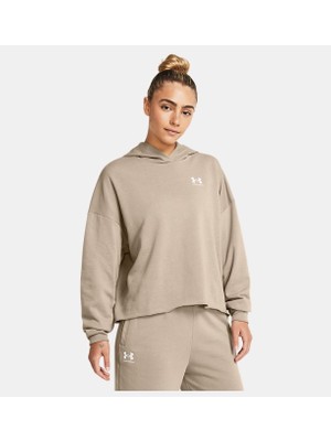 Under Armour Kadın UA Rival Terry Oversized Kapüşonlu Üst 1382736-204