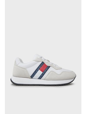 Tommy Hilfiger Logolu Deri Sneaker Ayakkabı Bayan Ayakkabı EN0EN02510 Ybs