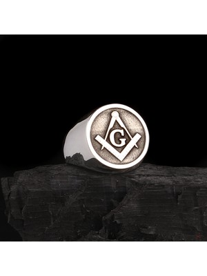 Tesbih Sepetim 925 Ayar Gümüş Mason Tasarım Gümüş Yüzük