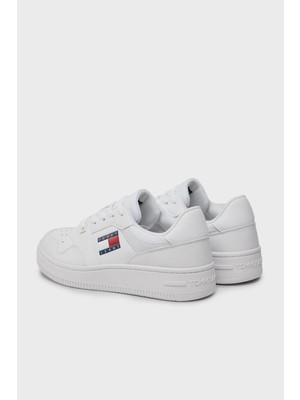 Tommy Hilfiger Logolu Deri Sneaker Ayakkabı Bayan Ayakkabı EN0EN02505 Ybs