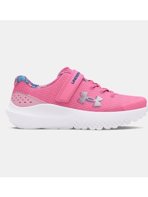 Under Armour Kız Çocuk Pre-School UA Surge 4 AC Baskılı Koşu Ayakkabısı 3027412-600