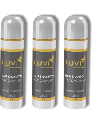 Luvi Saç Bakım Şampuanı 3'lü Set 200 ml x 3 Adet