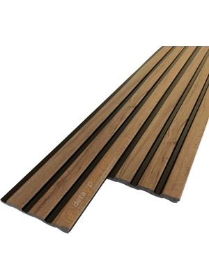 Detay Poliuretan Duvar Paneli ( 10 Adet - 11 x 290  cm ) Zer Siyah Meşe Dekoratif Lambri - Pvc Lambiri  DP-404-102-1