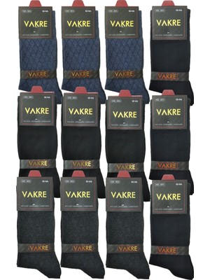 Üçüzler Socks 12 Çift Erkek Soket Çorap Karışık Renk -