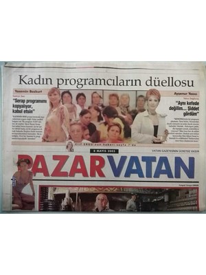 Gökçe Koleksiyon Vatan Gazetesi Vatan Pazar Eki 8 Mayıs 2005 Osmanlı Arşivine Girdik - Söz Ermeni Ustalarda - GZ44936
