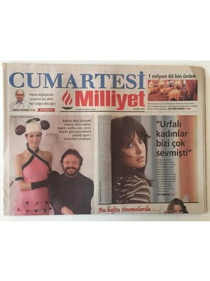 Gökçe Koleksiyon Milliyet  Gazetesi Cumartesi Eki 3 Mart 2007 - Vildan Atasever  Urfalı Kadınlar Bizi Çok Sevmişti GZ20705