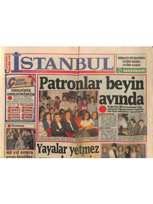 Gökçe Koleksiyon Hürriyet Gazetesi Istanbul Eki 18 Mayıs 1992 - Tarihi Galata Köprüsünde Yeni Grev  GZ94216