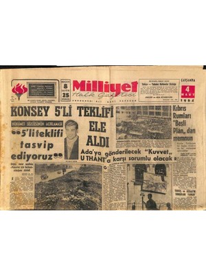 Milliyet Halk Gazetesi 4 Mart 1964 - Mandy Ile Ilgili Yazı - Paşakapısında 370 Mahkum Ayaklandı  GZ113796