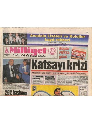 Gökçe Koleksiyon Milliyet Halk Gazetesi 11 Temmuz 1993 - Zeki Müren  Sevenlerim Üzülmesinler , Turp Gibi Değil , Çelik Gibiyim , Hatta Boğa Gibiyim  Dedi GZ113902