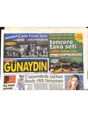 Gökçe Koleksiyon Sabah Gazetesi Günaydın Eki 29 Nisan 2002 - Almancı Popçu Rafet El Roman , Ünlü Olduğu Ilk Dönem Kasket ve Sicilya Modeli Şapkalar Takıyordu  GZ105891
