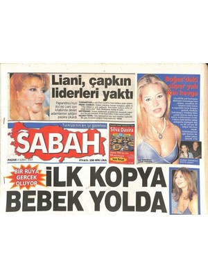 Sabah Gazetesi 4 Şubat 2001 - Vizonteleyi Ilk Gün 117 Bin Kişi Izledi - Dünya Birincisi Galatasarayı , Erzurumun Karı ve Buzu Da Durduramadı  GZ126355