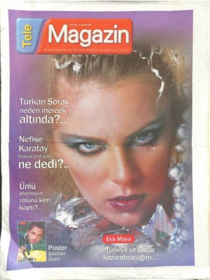 Tele Magazin Gazetesi 27 Ekim-2 Kasım 2001 - Nefise Karatay Hakan Ural Için Ne Dedi ? - Türkan Şoray Neden Mercek Altında ?  GZ113360