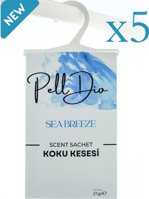 PellDio Home 5'li Seabreeze Dolap Kokusu Ayakkabılık ve Çekmece Kokusu Kesesi