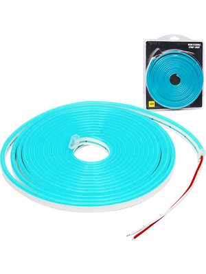 Powermaster Neon LED Şerit Buz Mavi 12 Volt 5 Metre