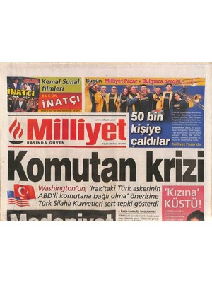 Gökçe Koleksiyon Milliyet Gazetesi 9 Şubat 2003 - Alman Ninanın Ailesi , Kızlarını Öldüren Hakanın Anne Babasıyla Böyle Vedalaştı  GZ84875