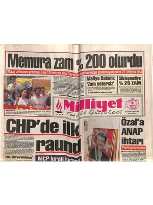 Gökçe Koleksiyon Milliyet Halk Gazetesi 9 Temmuz 1992 - Madamın Dili Pariste Çözüldü  GZ90906