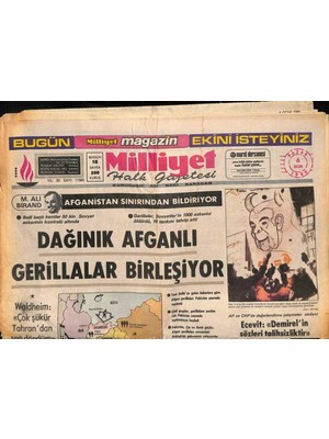 Gökçe Koleksiyon Milliyet Halk Gazetesi 6 Ocak 1980 - Yaşlı Galata Köprüsünün Beli Büküldü GZ90772