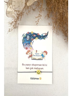 Emtory Home 10 Adet Yaşasın Artık Okuyorum - Emoji Bileklik Hediye - Okul Karne Hediyesi - Jelatinli