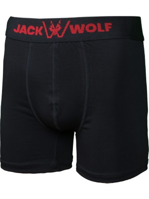 Jack Wolf 5 Li Pack Pamuklu Likralı Erkek Boxer