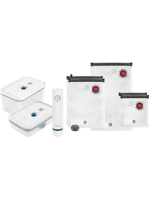 Zwilling Fresh & Save Plastik Vakumlu Başlangıç Seti 8 Parça BPA İçermeyen Malzeme ile Uzun Süre Tazelik