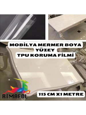 Rimafol Mobilya Mermer Yüzey Boya Tpu Koruma Filmi 115 Cmx 1 M