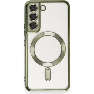 Samsun Galaxy S22 Plus Kılıf Kamera Lens Korumalı Renkli Magsafe Şeffaf Kapak